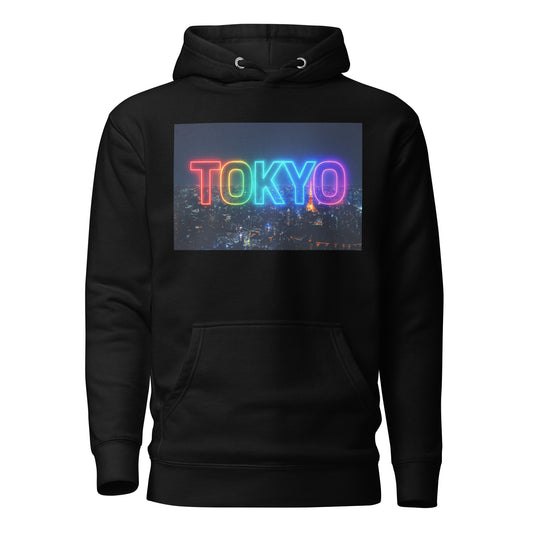 Tokyo Logo Premium Hættetrøje, Unisex, Tokyo Souvenir