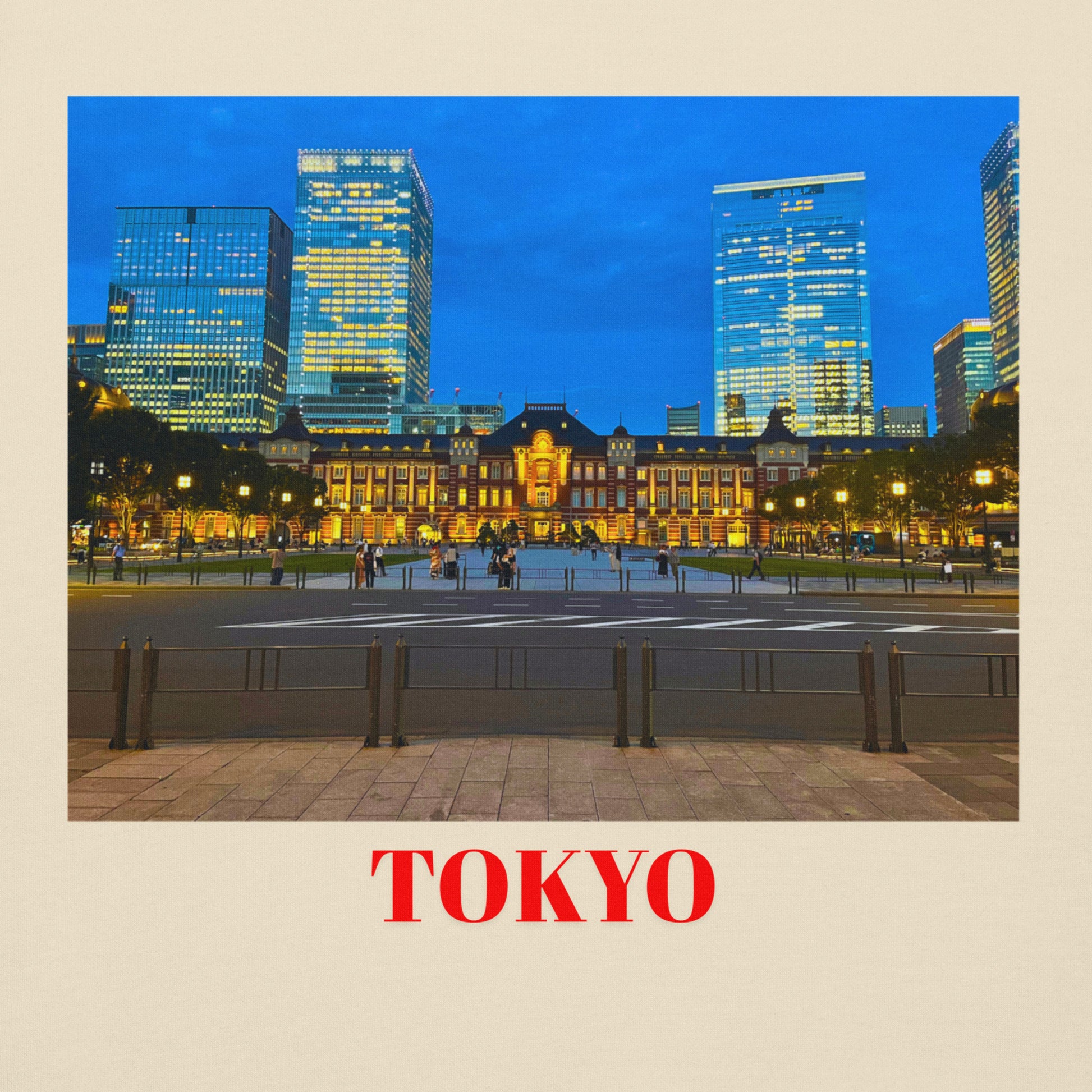 Tokyo Station Unisex hættetrøje Tokyo Souvenir