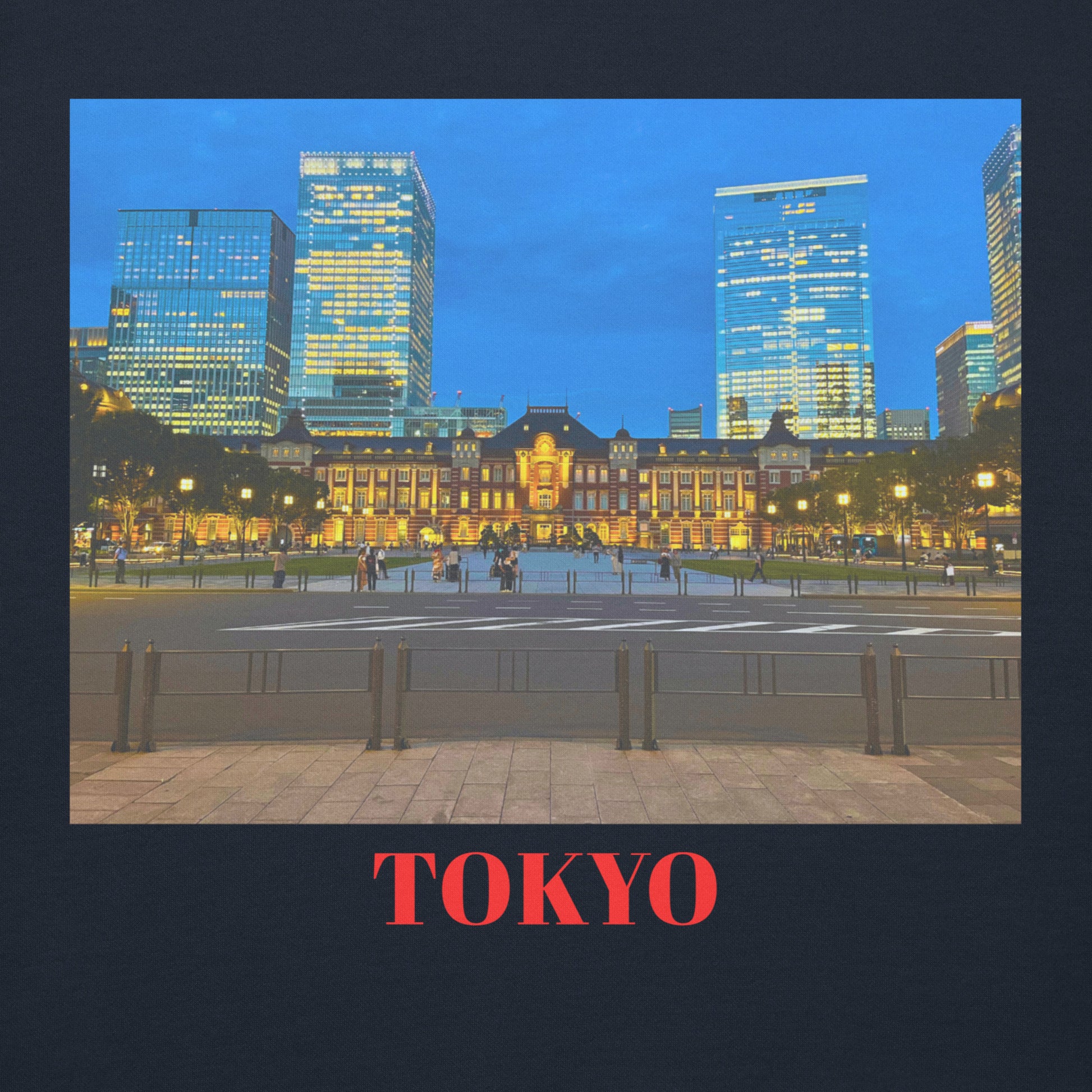 Tokyo Station Unisex hættetrøje Tokyo Souvenir