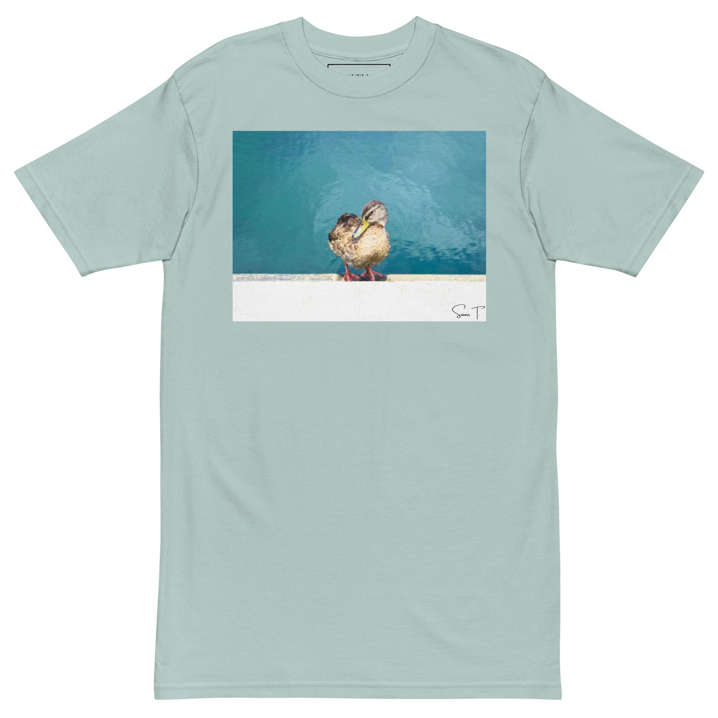 アヒル メンズプレミアムヘビーTシャツ Agave