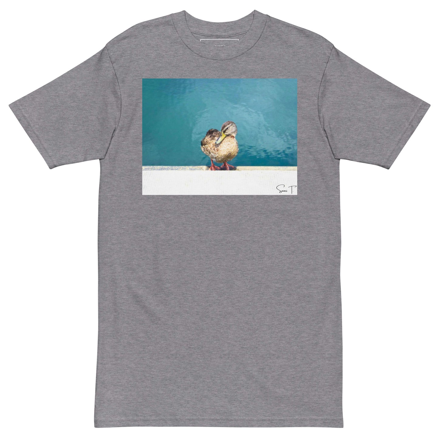 アヒル メンズプレミアムヘビーTシャツ Carbon Grey
