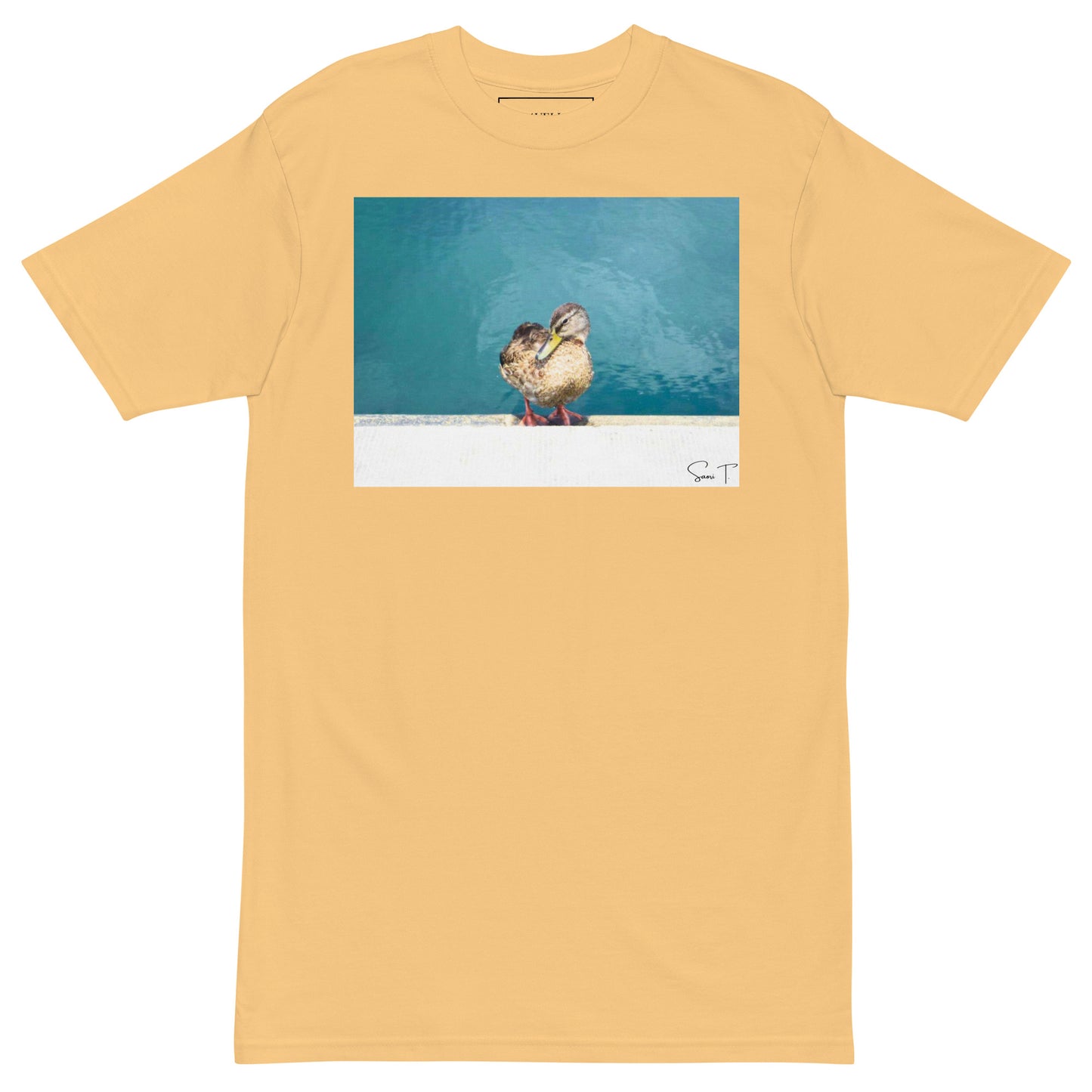 アヒル メンズプレミアムヘビーTシャツ Vintage Gold