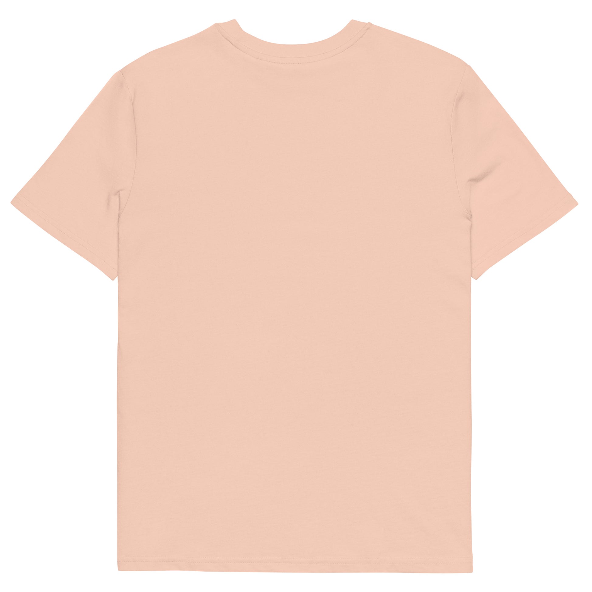 Økologisk bomulds-T-shirt med lyserød rose og unisex-motiv