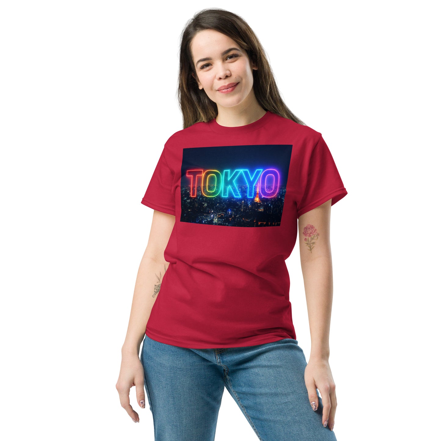 東京ロゴTシャツ 夜景デザイン ユニセックス