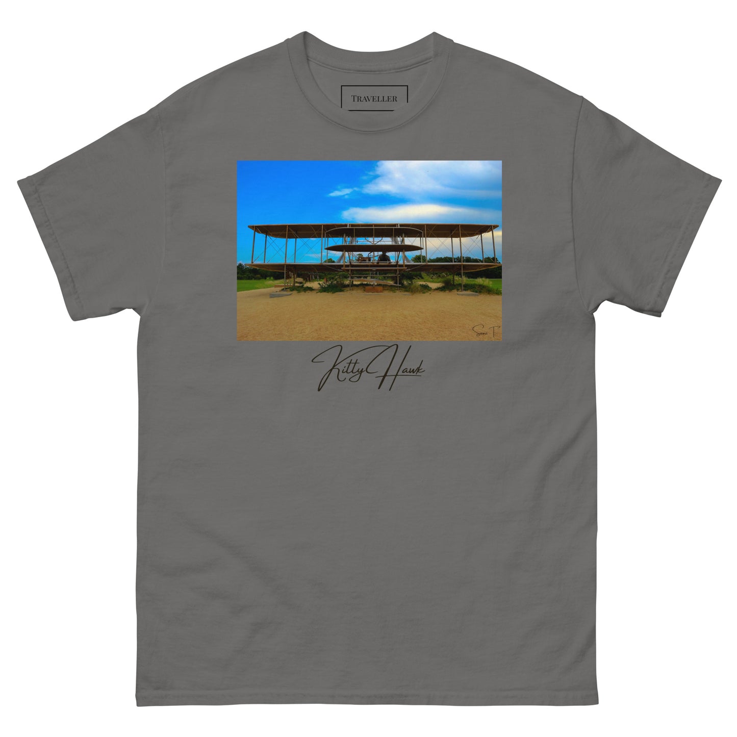 キティホーク ユニセックスTシャツ Charcoal