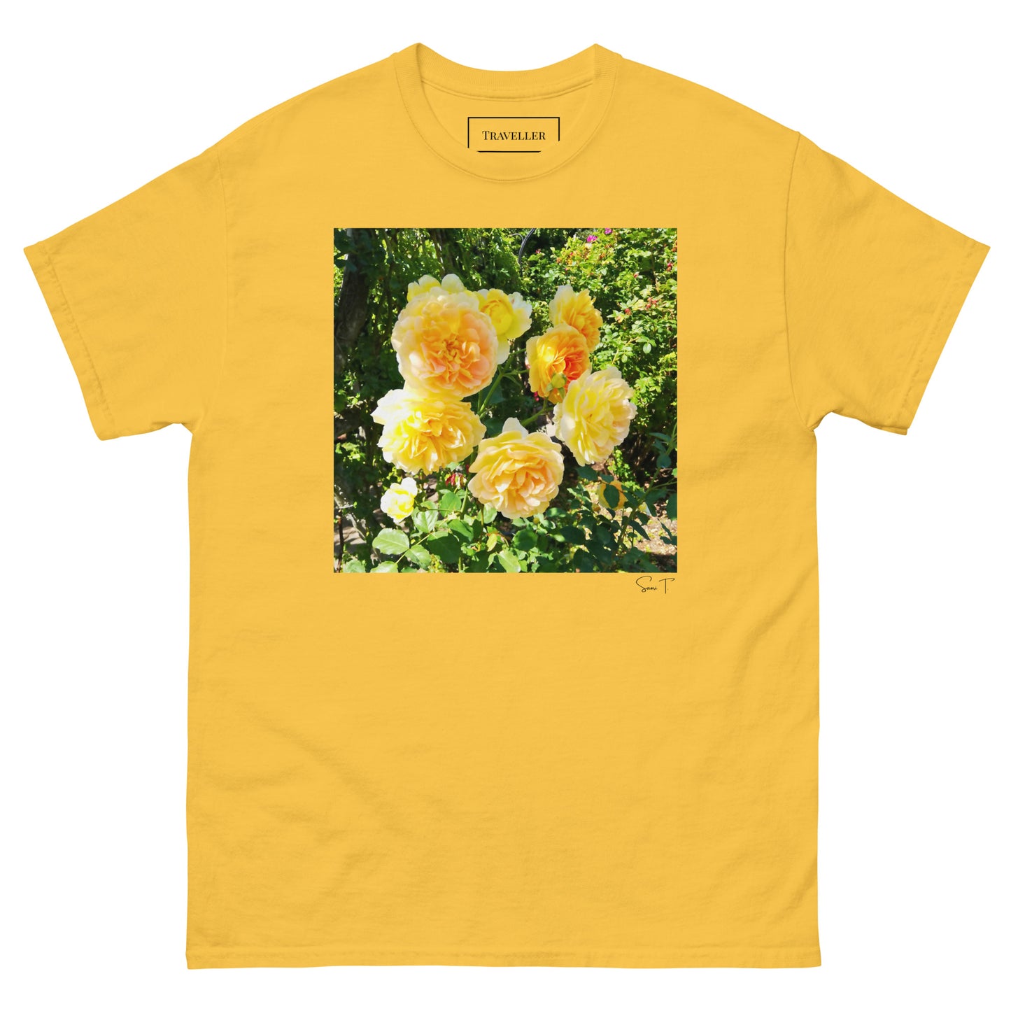 黄色バラTシャツ Daisy