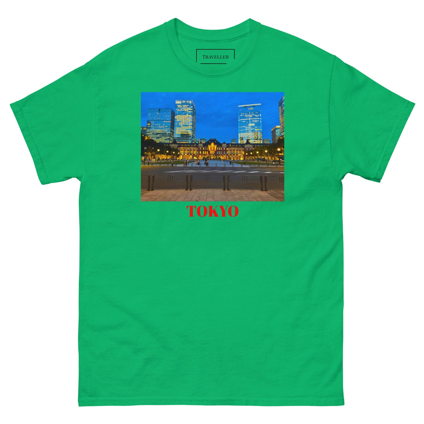 東京駅Tシャツ ユニセックス Irish Green