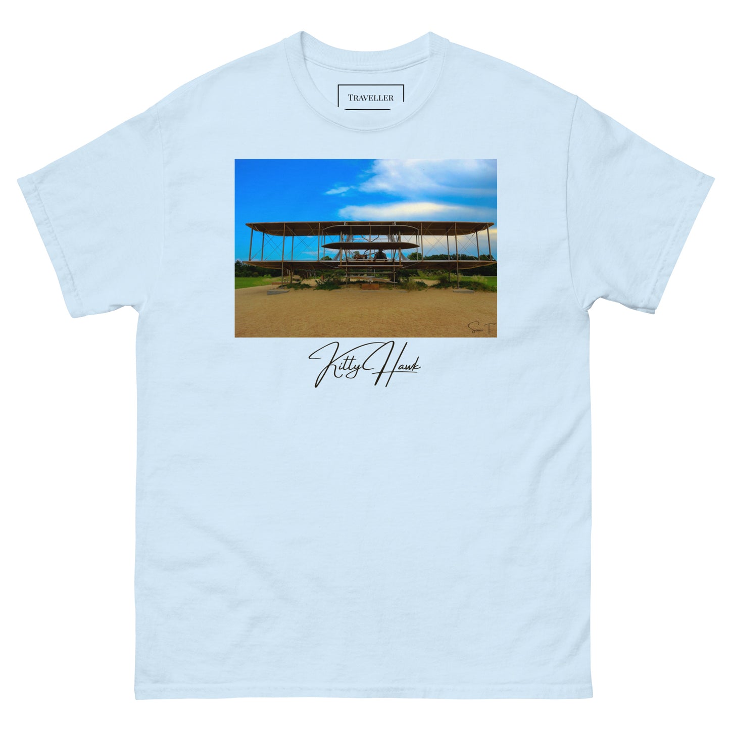 キティホーク ユニセックスTシャツ Light Blue