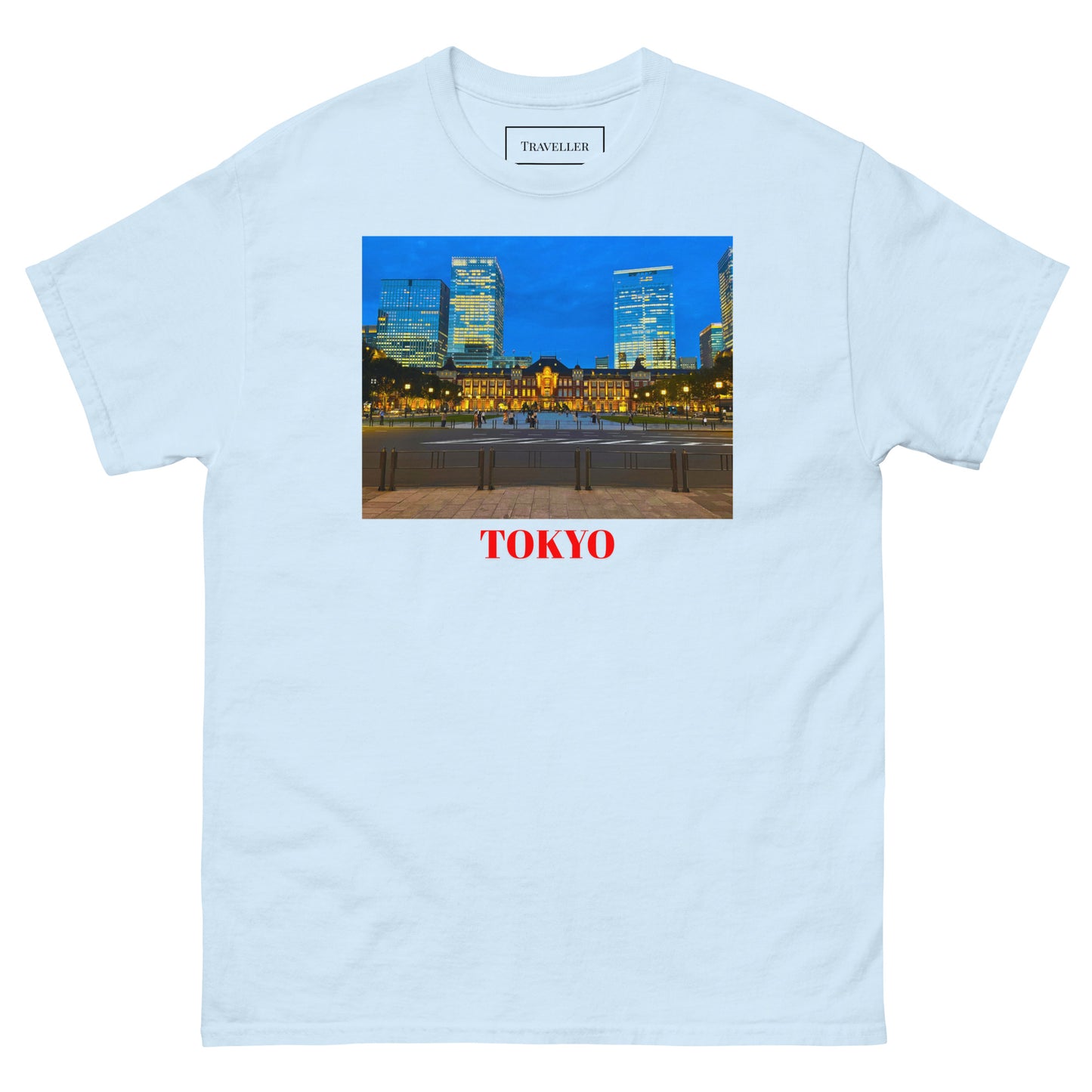 東京駅Tシャツ ユニセックス Light Blue