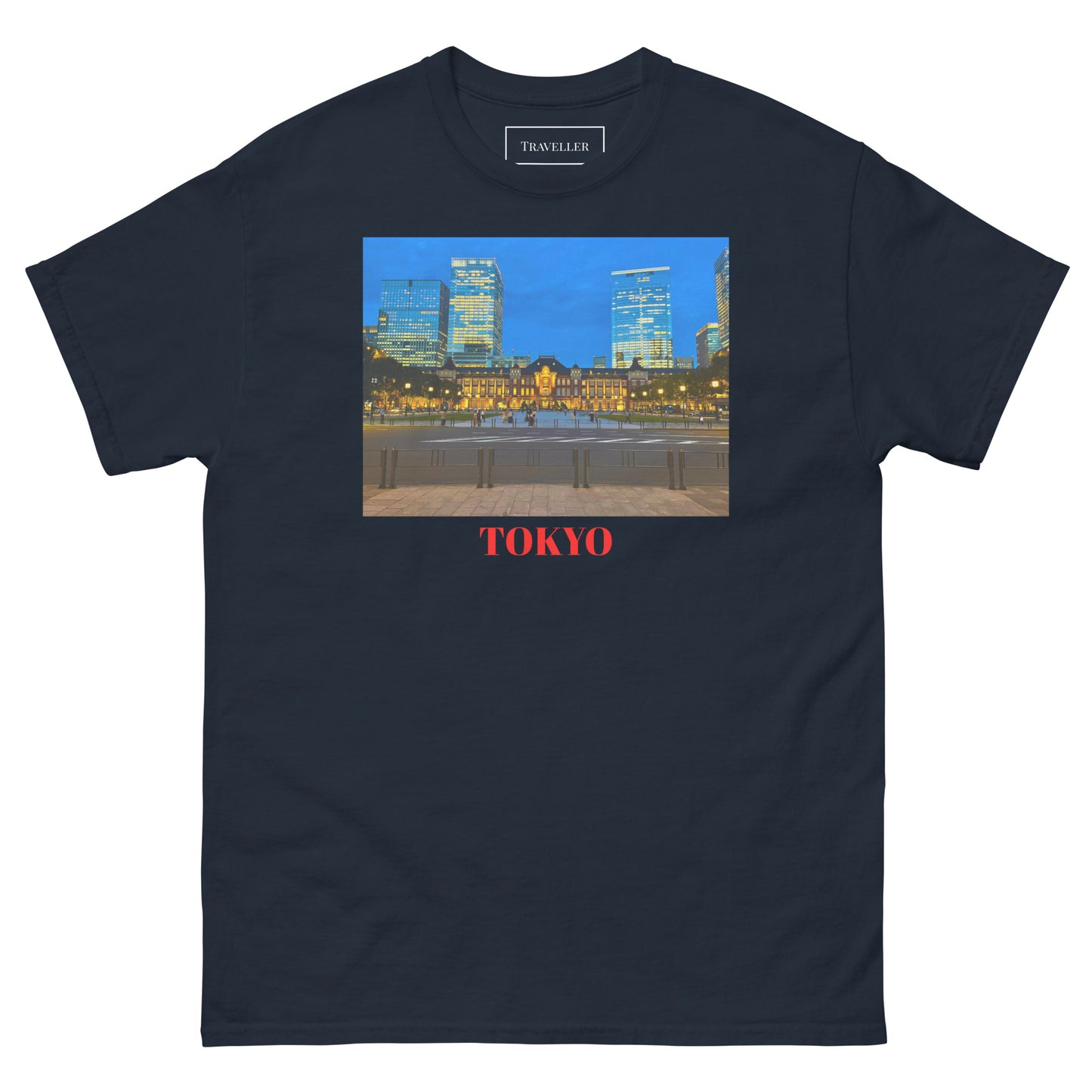 東京駅Tシャツ ユニセックス Navy