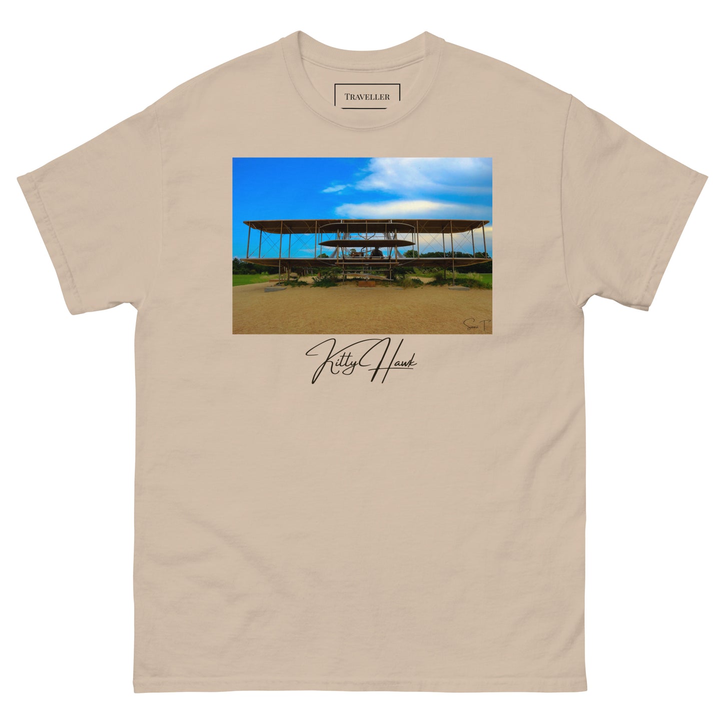 キティホーク ユニセックスTシャツ Sand