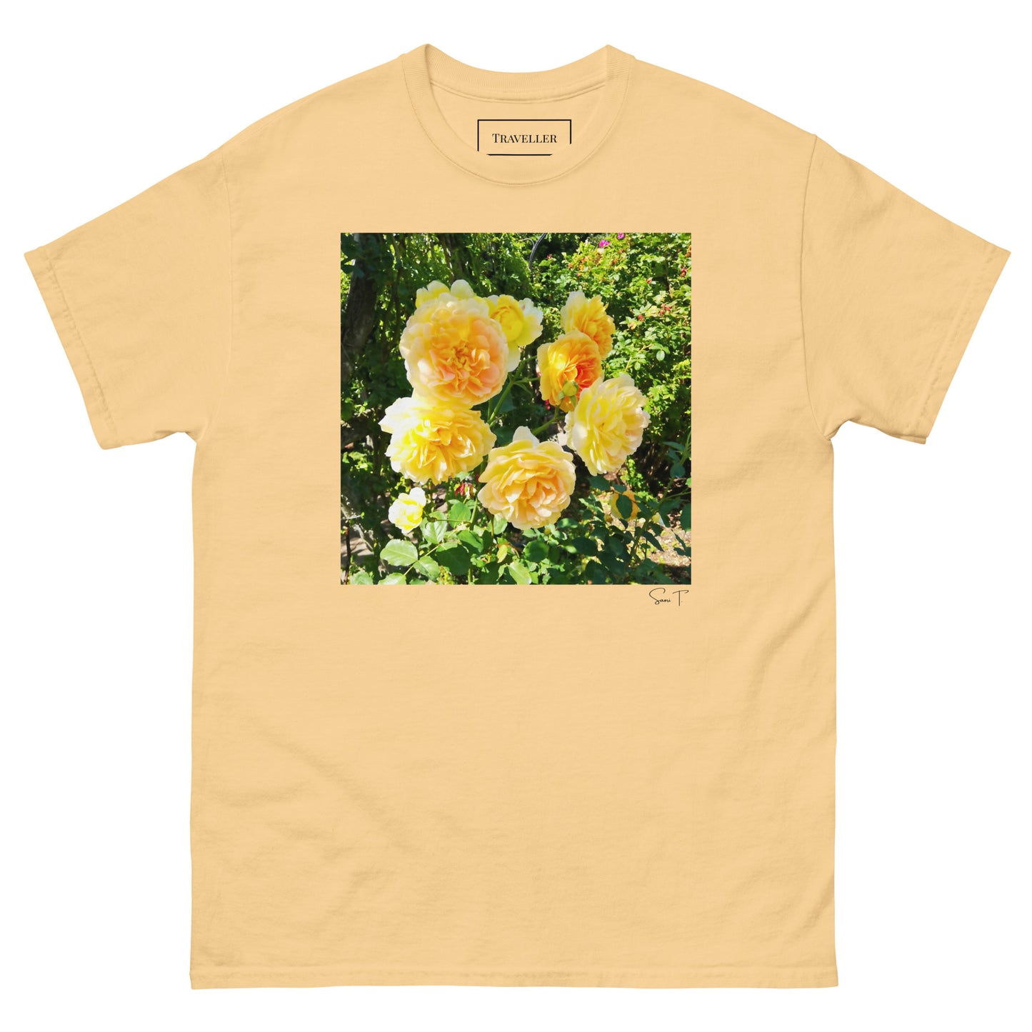 黄色バラTシャツ Yellow Haze