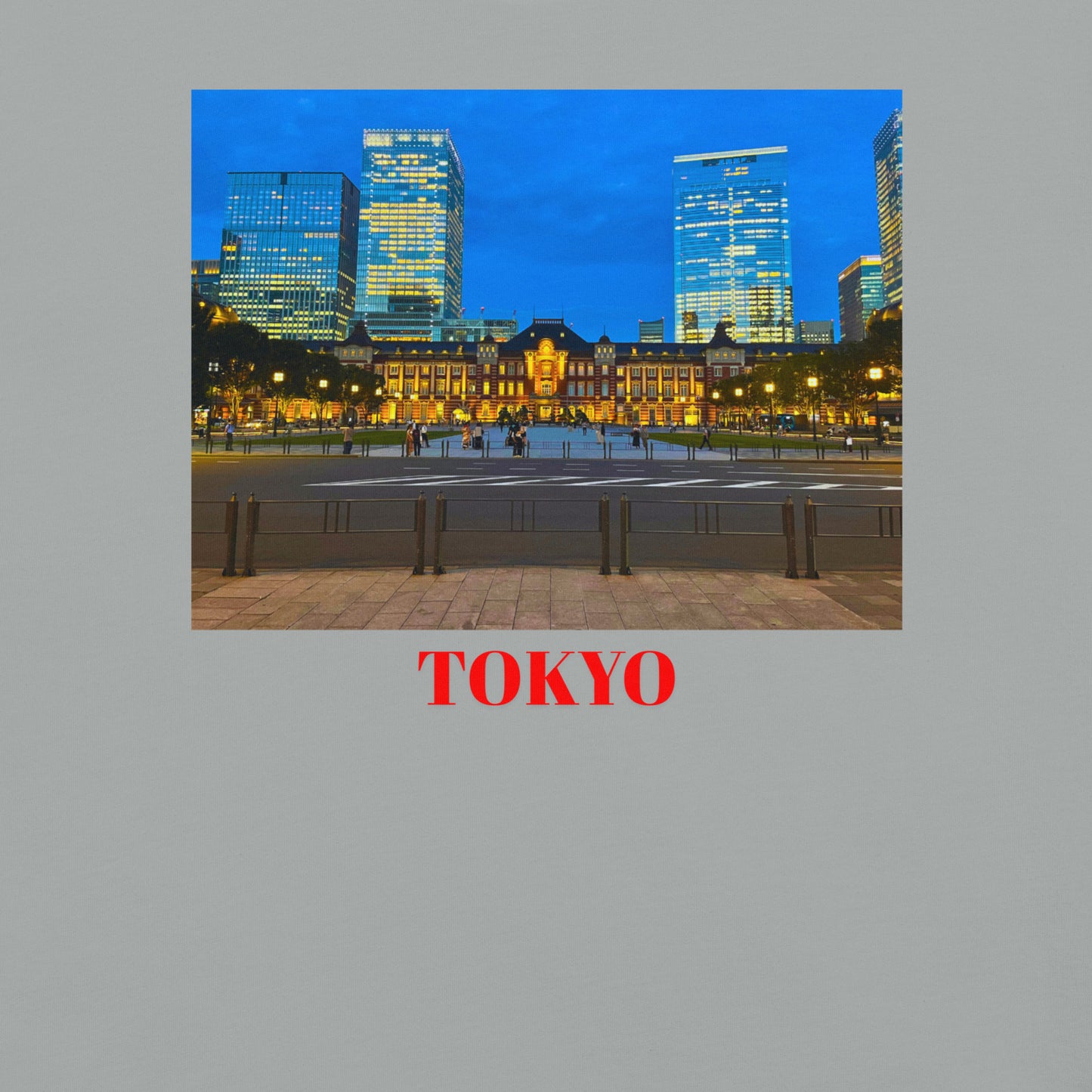 東京駅ヘビーウェイトTシャツ ユニセックス ガーメントダイ加工