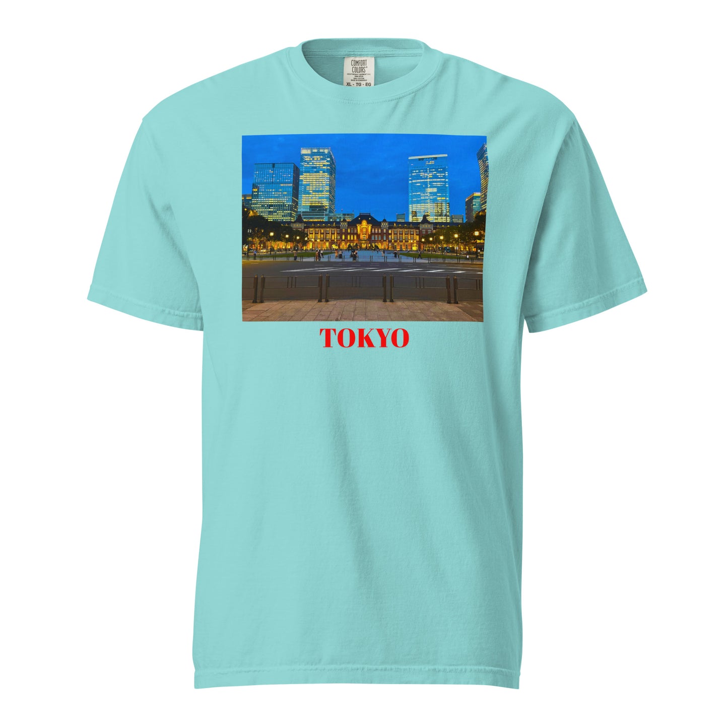 東京駅ヘビーウェイトTシャツ ユニセックス ガーメントダイ加工