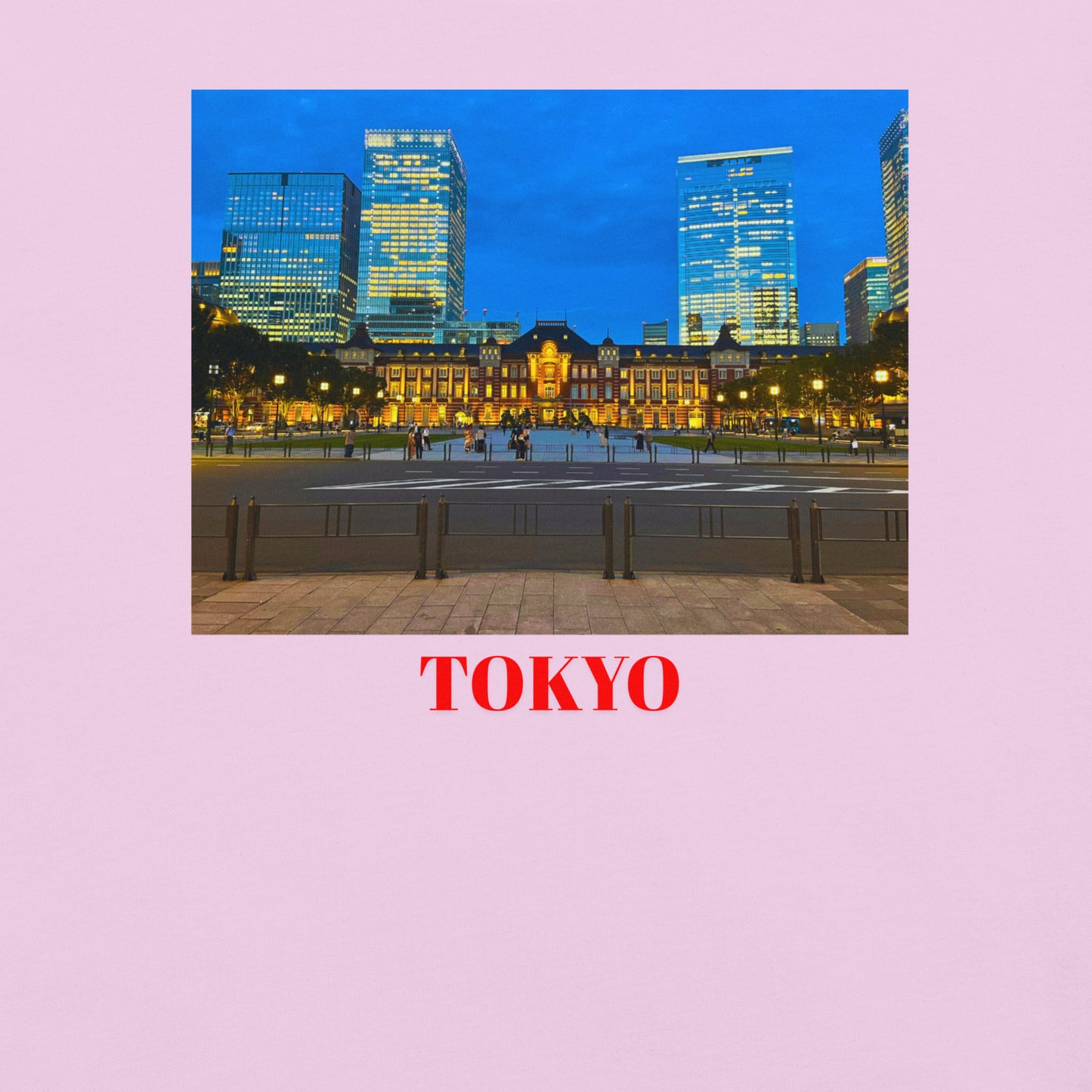 東京駅ヘビーウェイトTシャツ ユニセックス ガーメントダイ加工