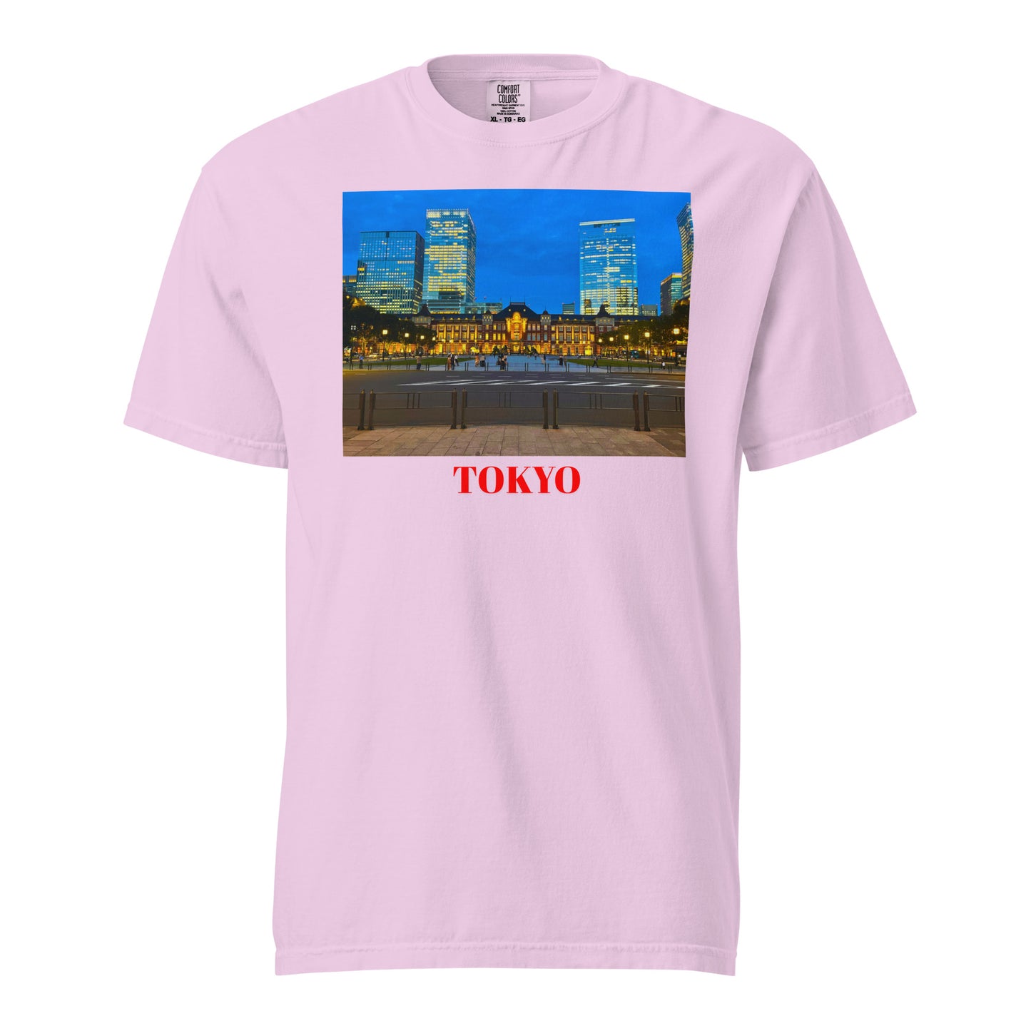 東京駅ヘビーウェイトTシャツ ユニセックス ガーメントダイ加工