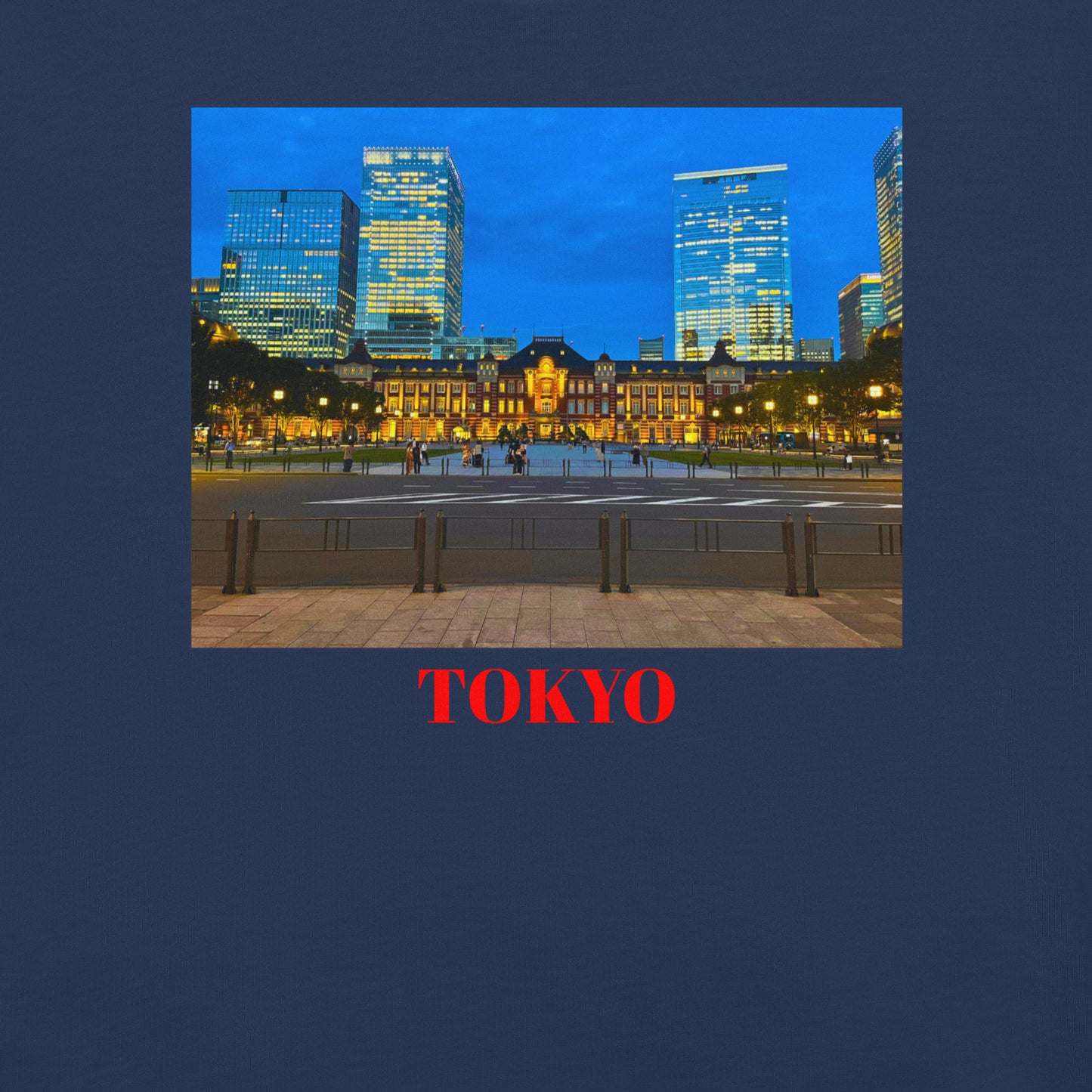 東京駅ヘビーウェイトTシャツ ユニセックス ガーメントダイ加工