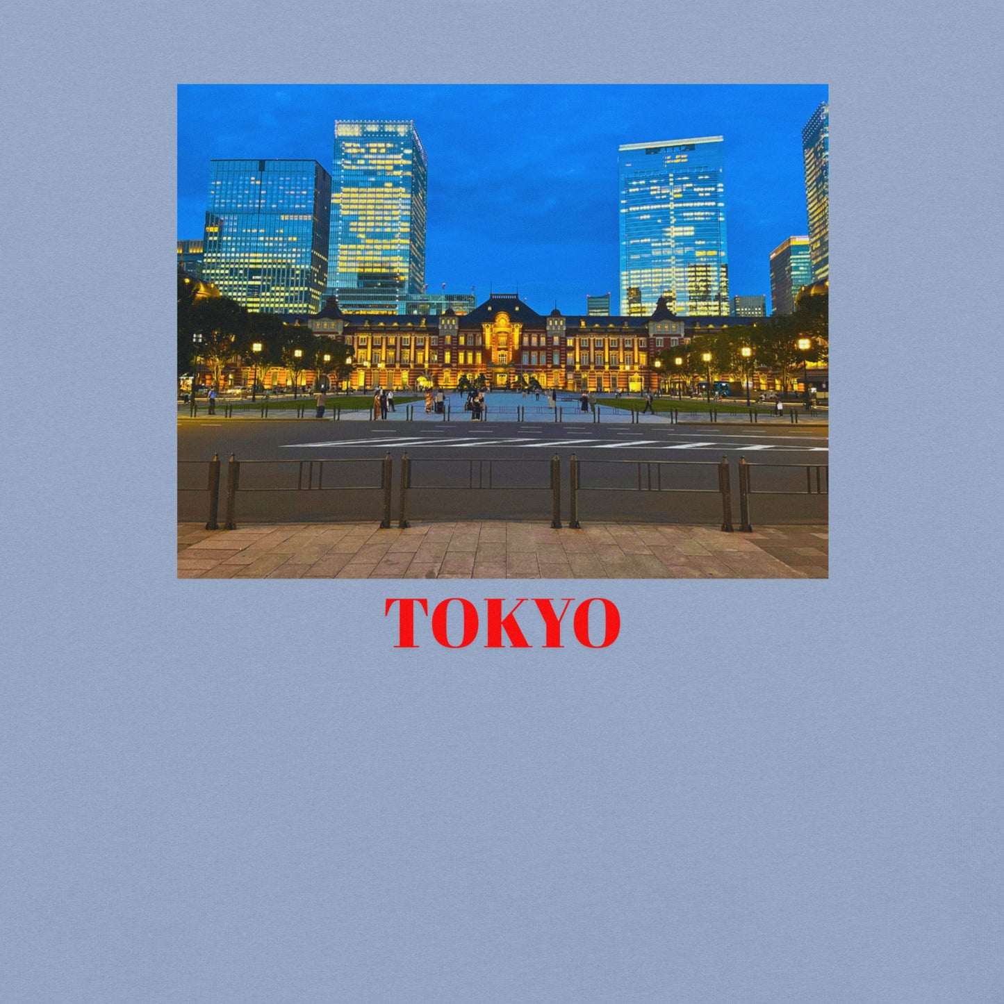東京駅ヘビーウェイトTシャツ ユニセックス ガーメントダイ加工