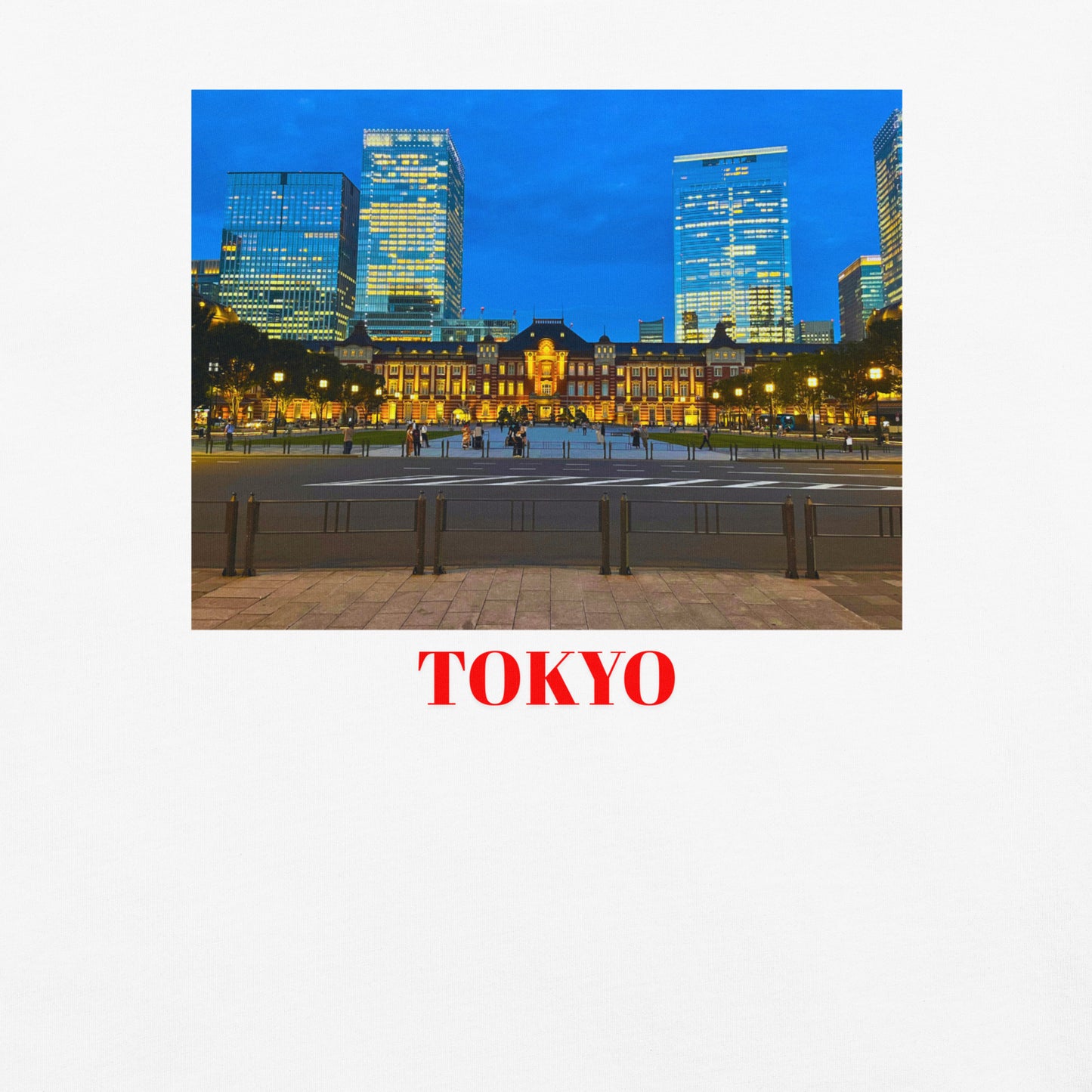 東京駅ヘビーウェイトTシャツ ユニセックス ガーメントダイ加工