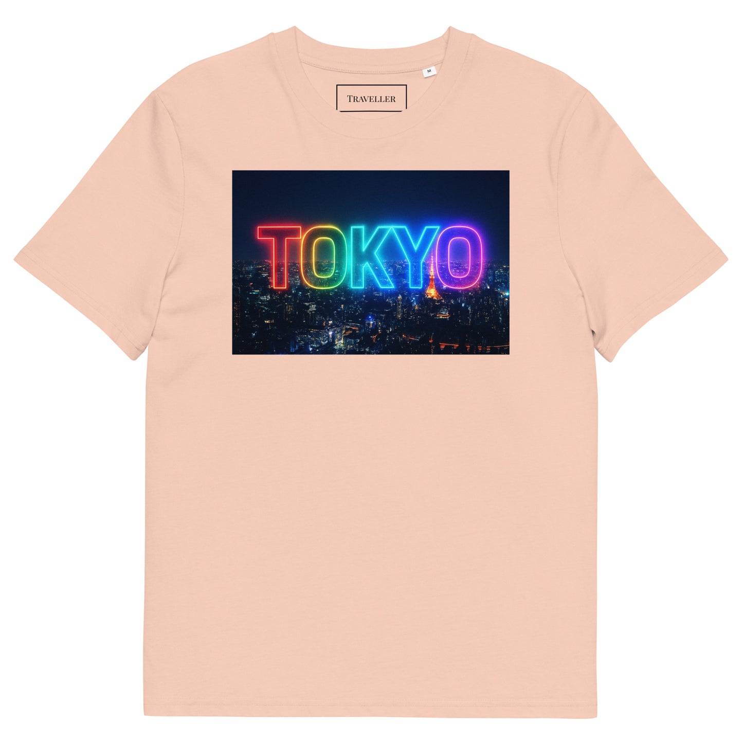 オーガニックコットン 東京ロゴTシャツ 夜景デザイン Fraiche Peche