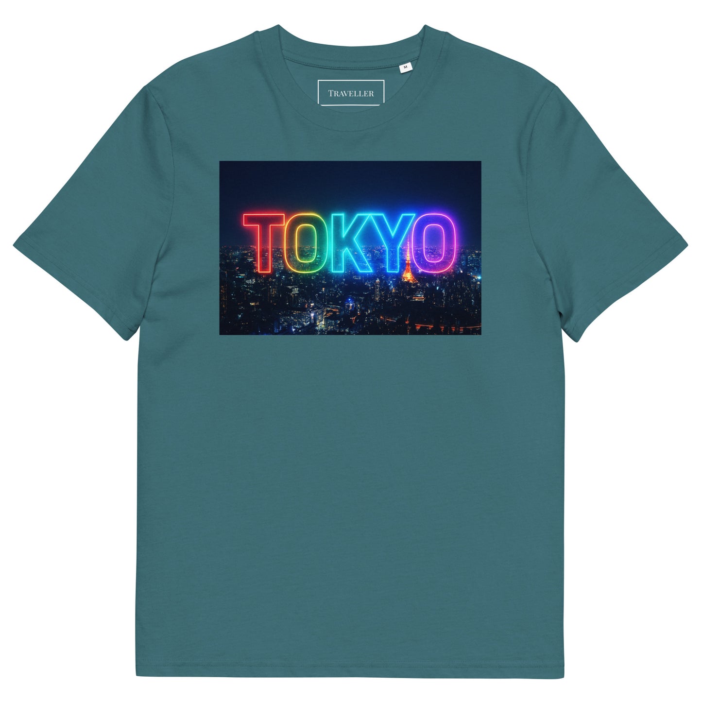 オーガニックコットン 東京ロゴTシャツ 夜景デザイン Stargazer