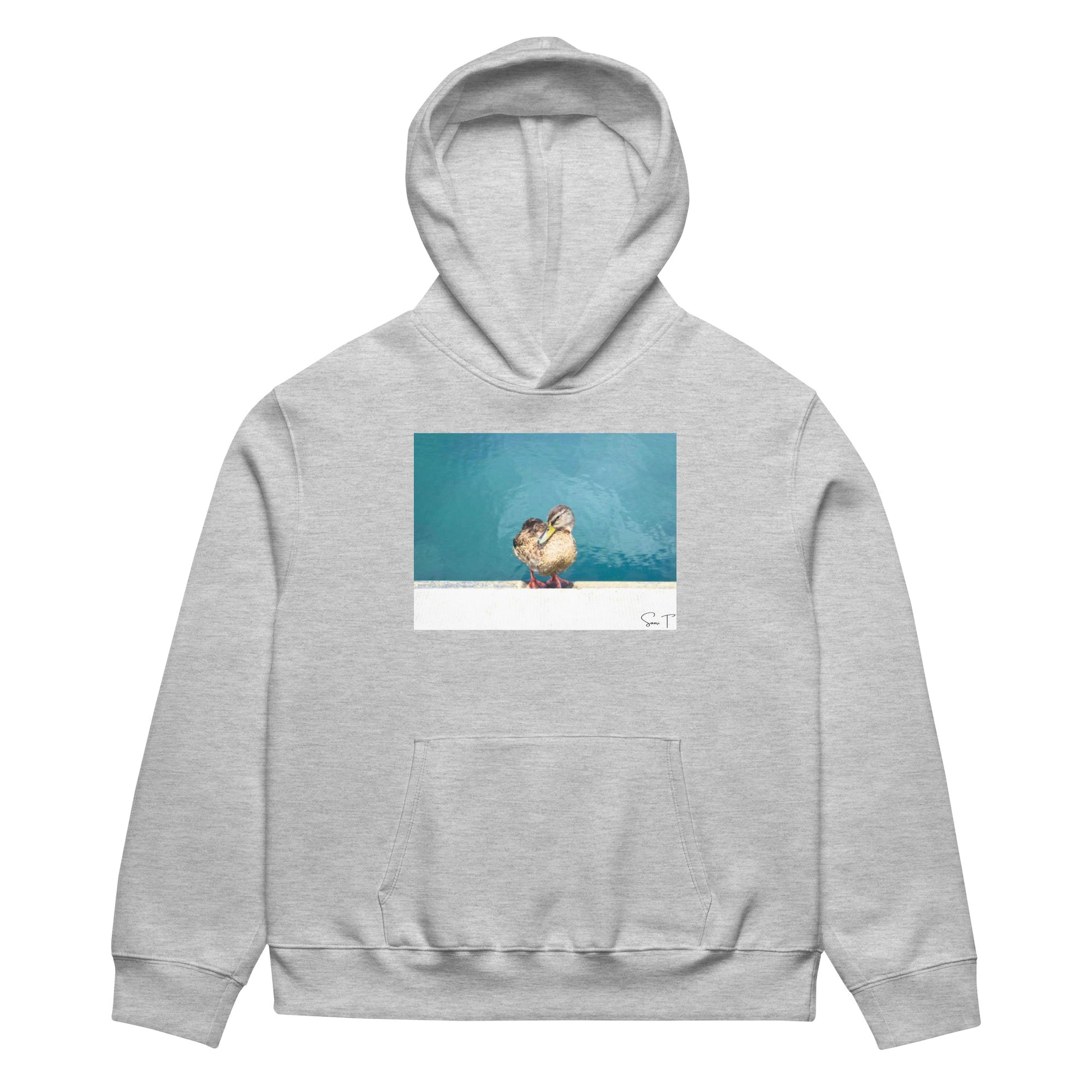 Duck Heavy Oversized Hættetrøje - Sødt Dyredesign