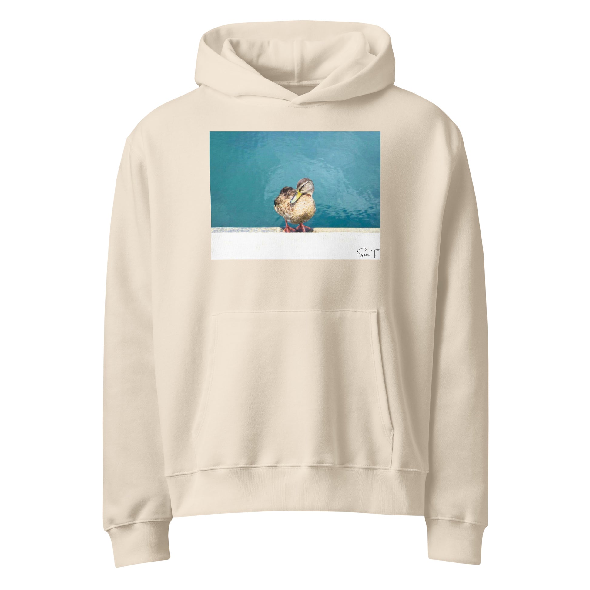 Duck Heavy Oversized Hættetrøje - Sødt Dyredesign