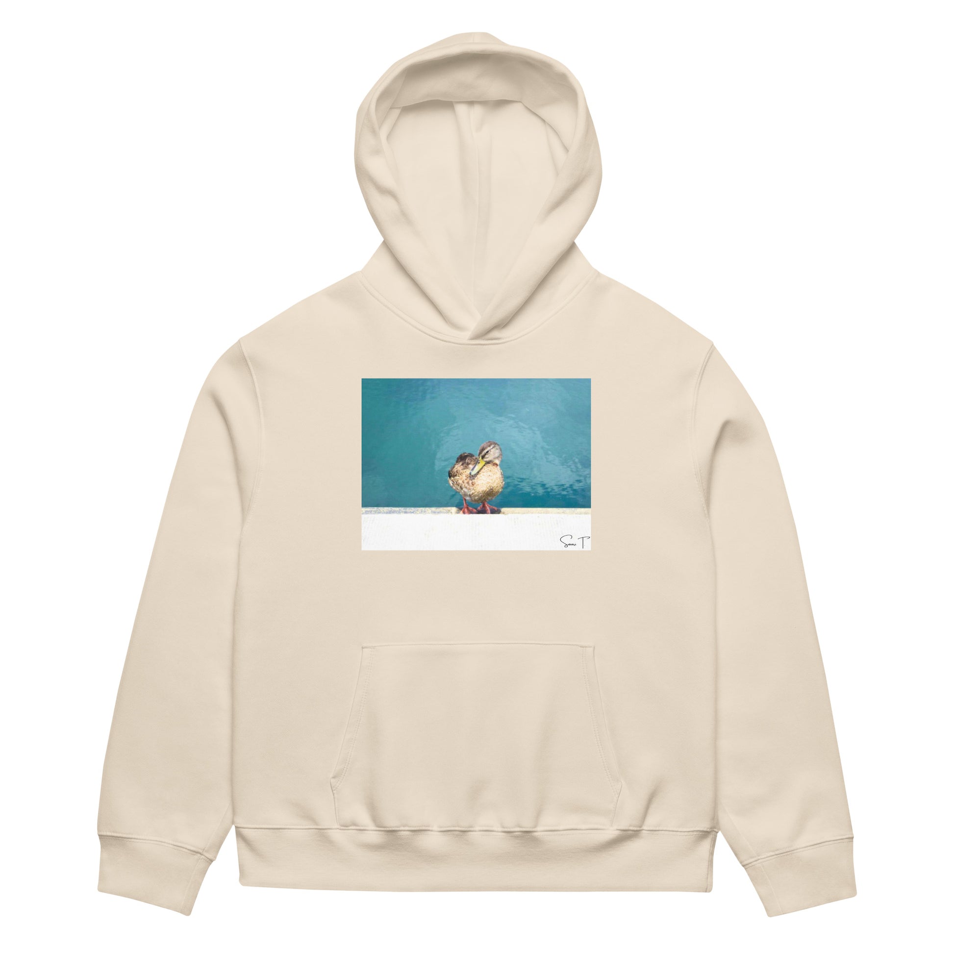 Duck Heavy Oversized Hættetrøje - Sødt Dyredesign