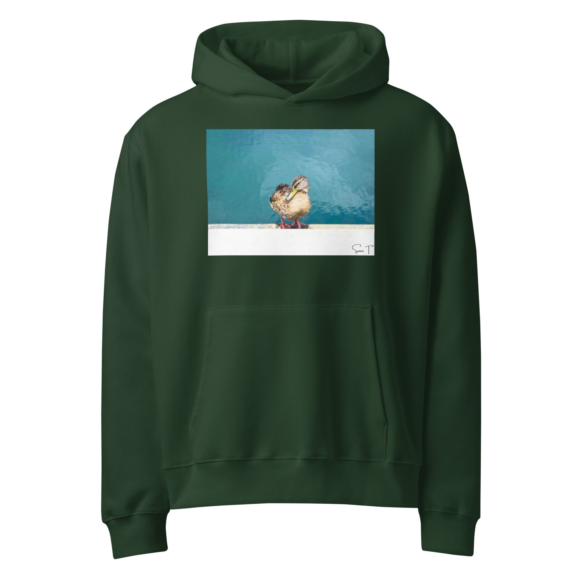 Duck Heavy Oversized Hættetrøje - Sødt Dyredesign