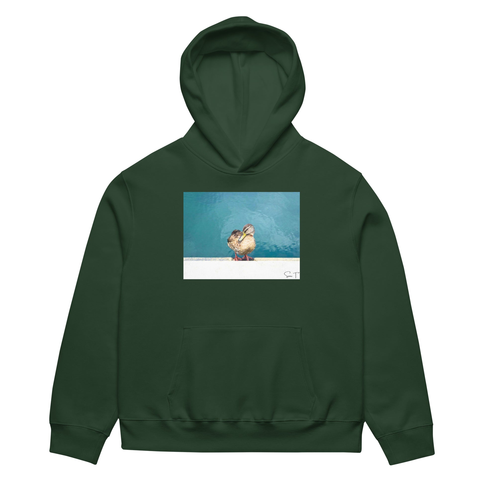 Duck Heavy Oversized Hættetrøje - Sødt Dyredesign