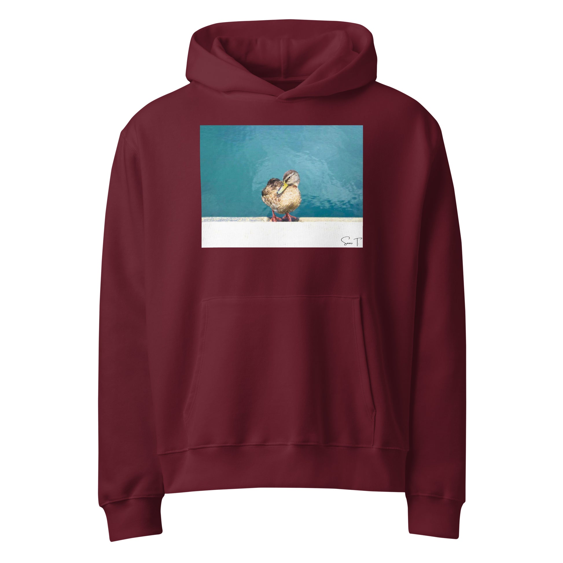 Duck Heavy Oversized Hættetrøje - Sødt Dyredesign