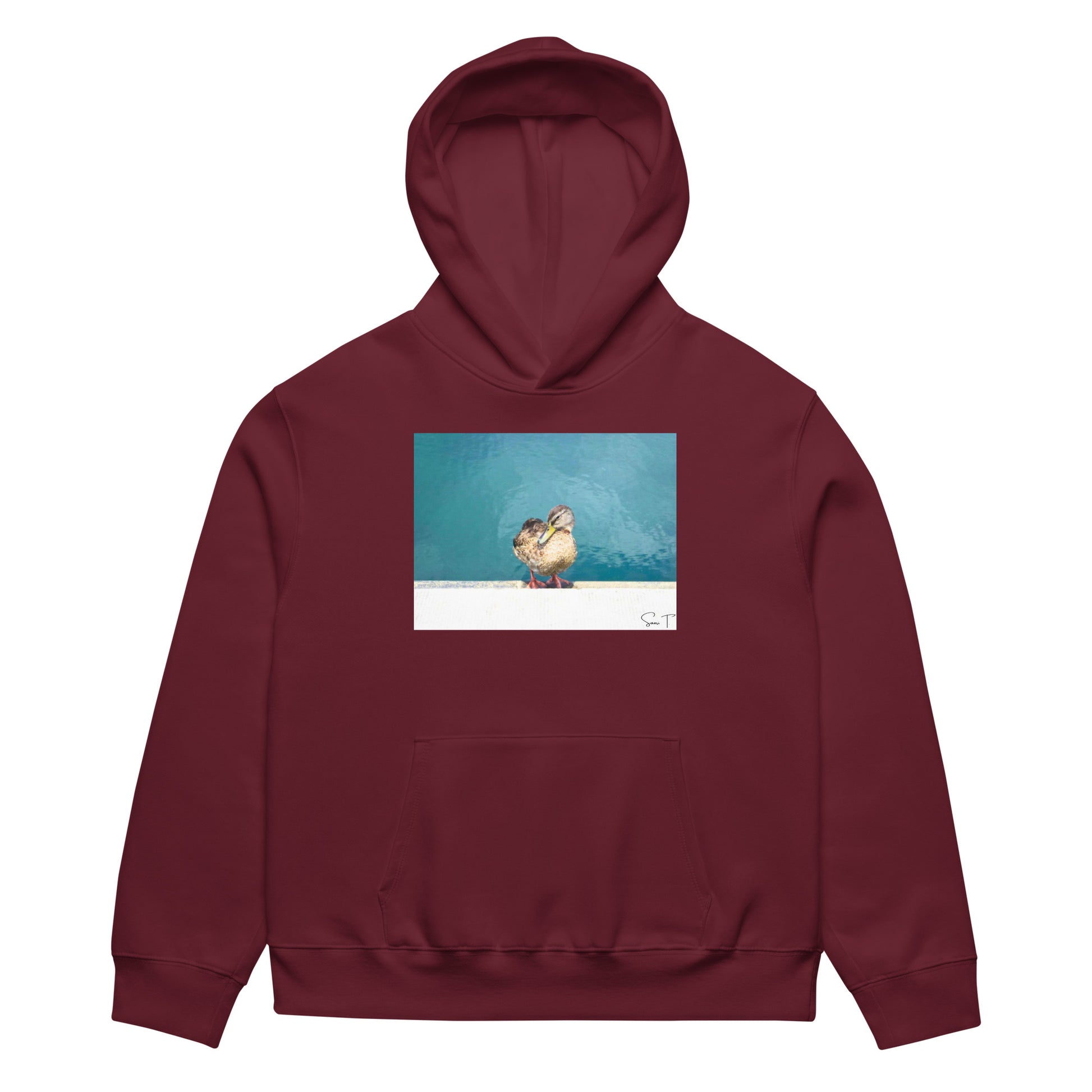 Duck Heavy Oversized Hættetrøje - Sødt Dyredesign