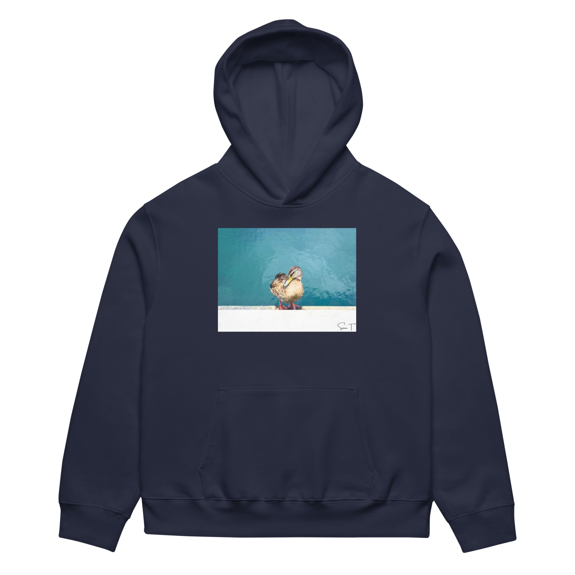 Duck Heavy Oversized Hættetrøje - Sødt Dyredesign