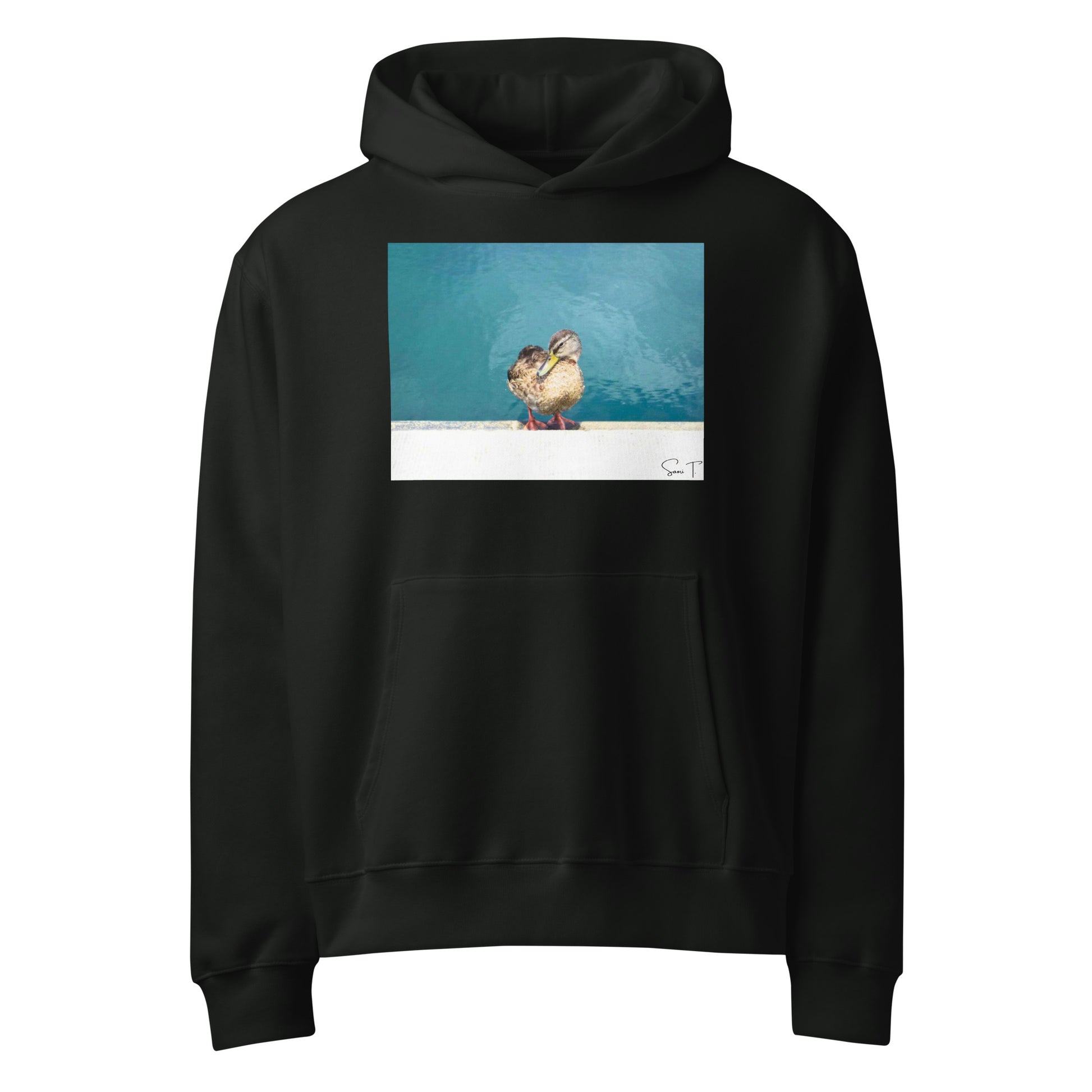 Duck Heavy Oversized Hættetrøje - Sødt Dyredesign