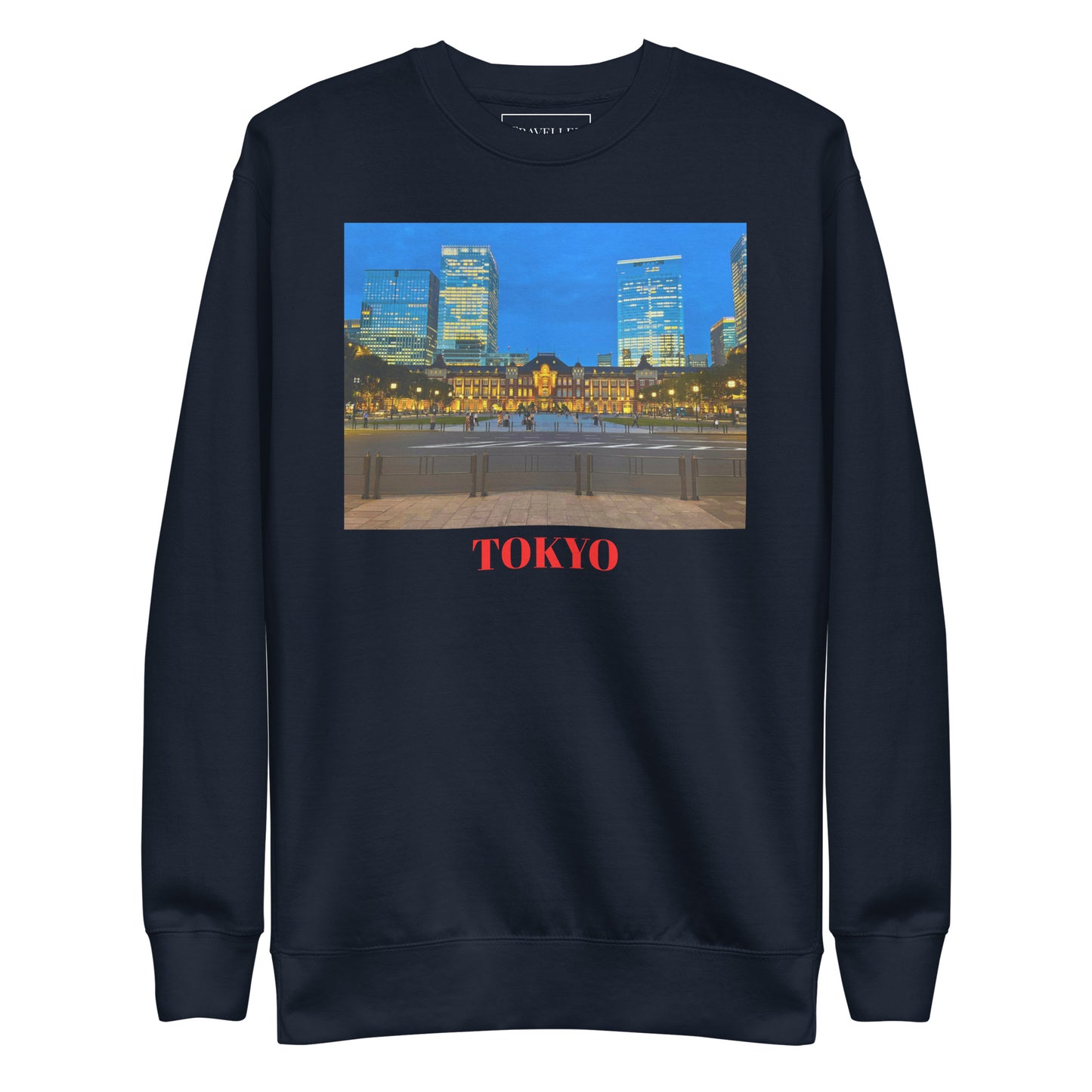 東京駅ユニセックスプレミアムトレーナー Navy Blazer