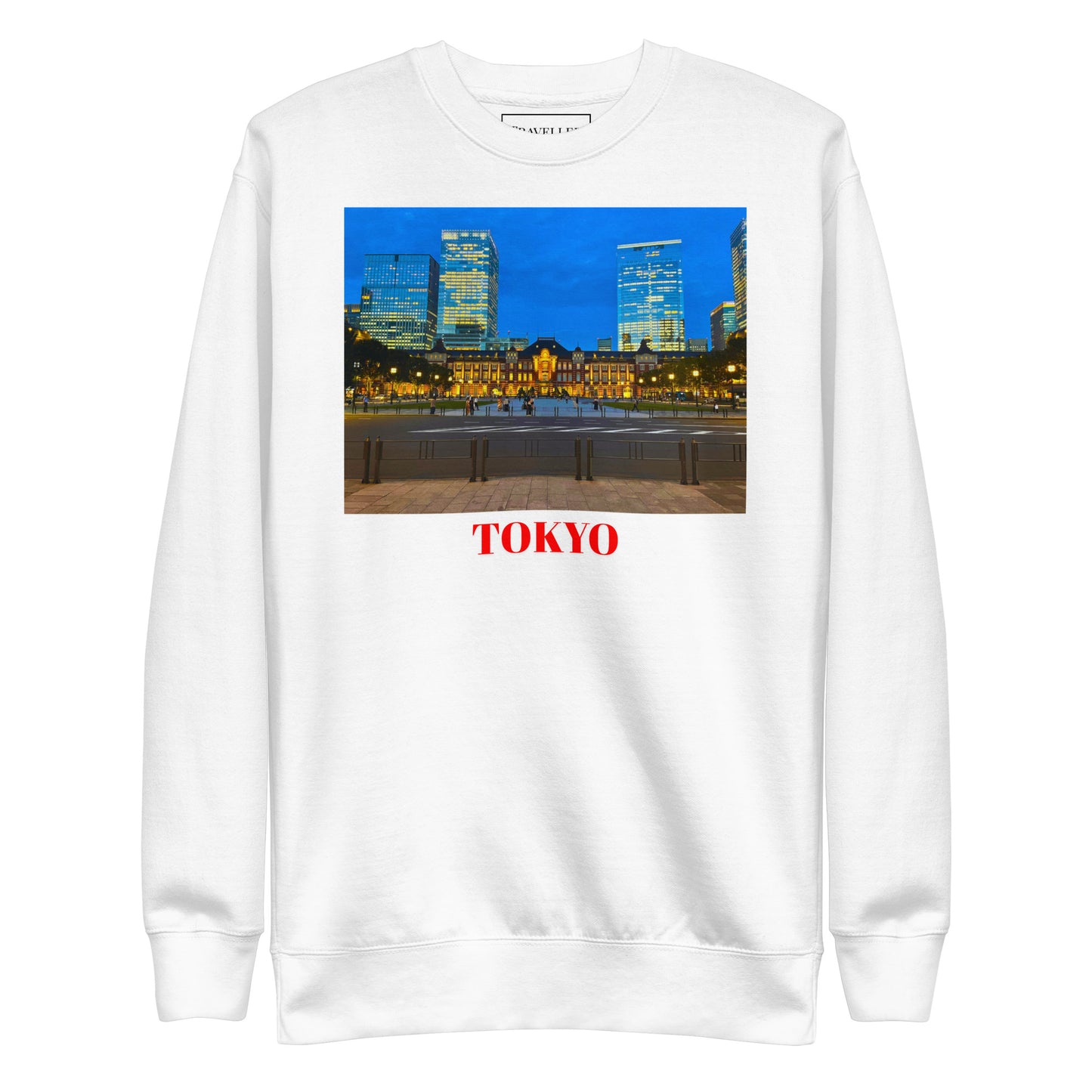 東京駅ユニセックスプレミアムトレーナー White