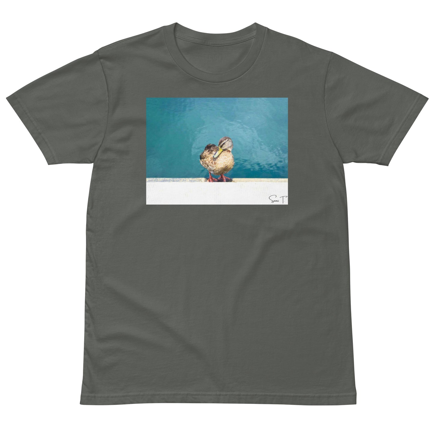 アヒルユニセックスプレミアムTシャツ Charcoal
