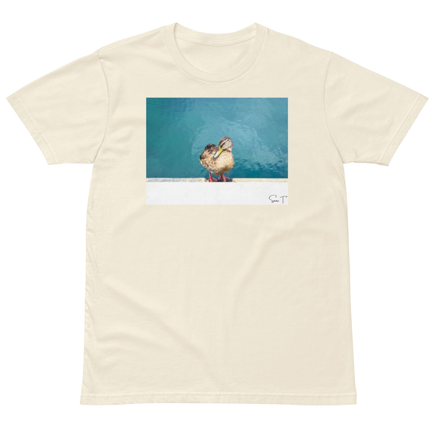 アヒルユニセックスプレミアムTシャツ Natural