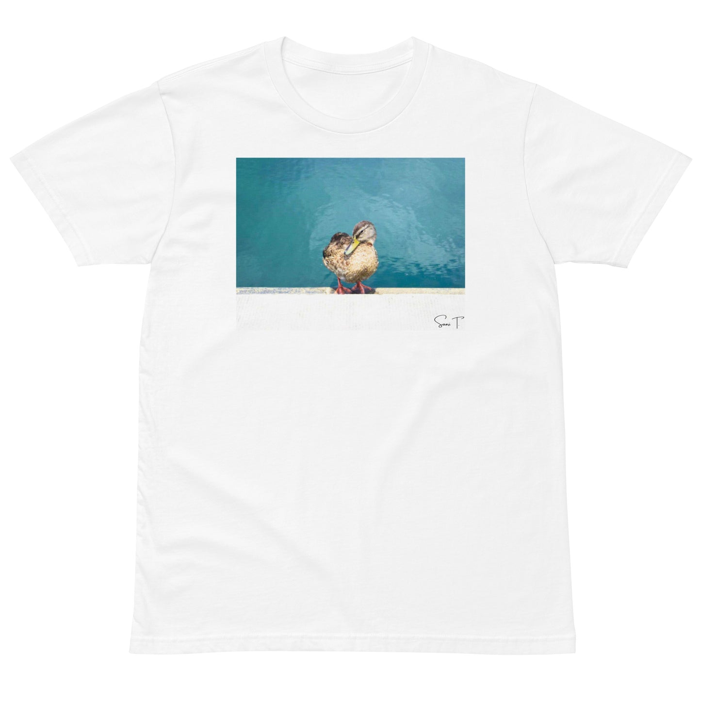アヒルユニセックスプレミアムTシャツ White