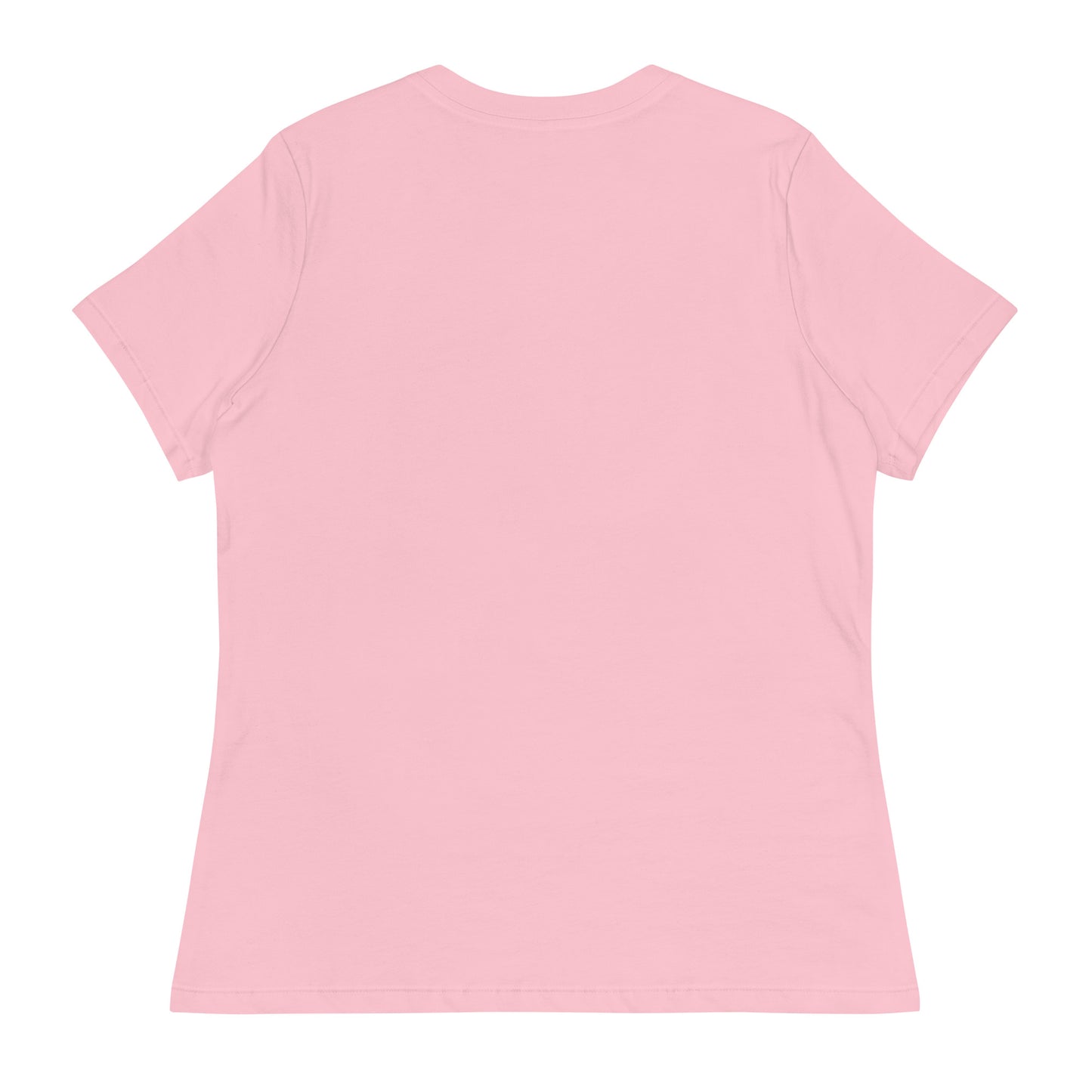 ピンクバラ レディースリラックスTシャツ