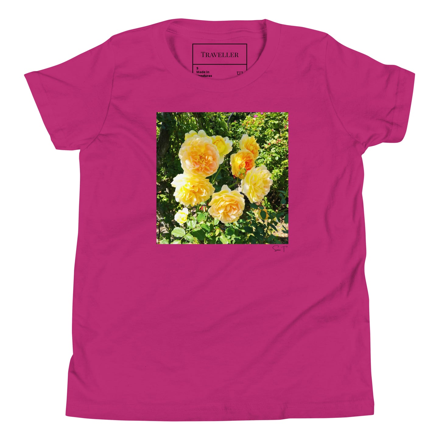 黄色バラ ユースTシャツ Berry