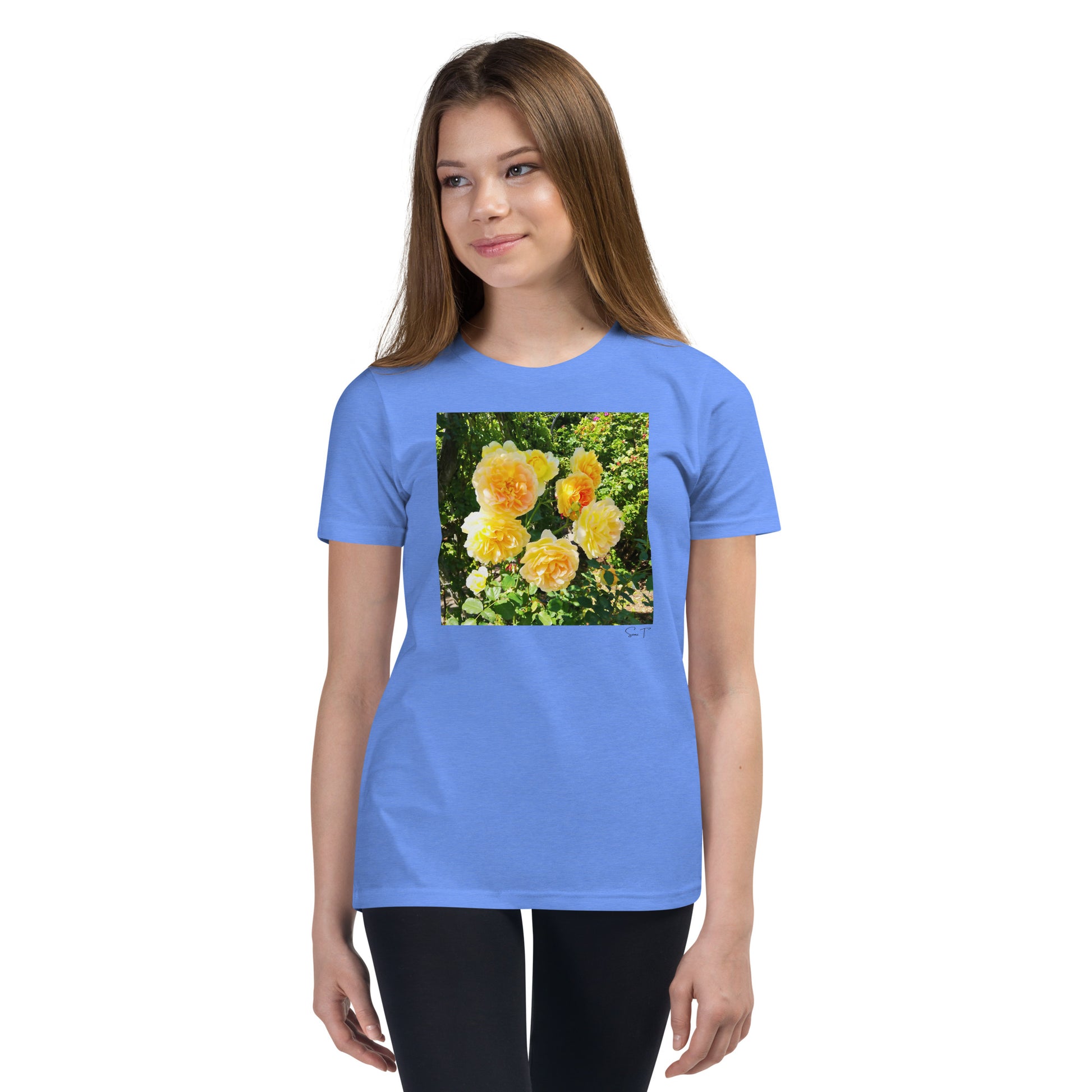 Gul Rose Ungdom T-shirt