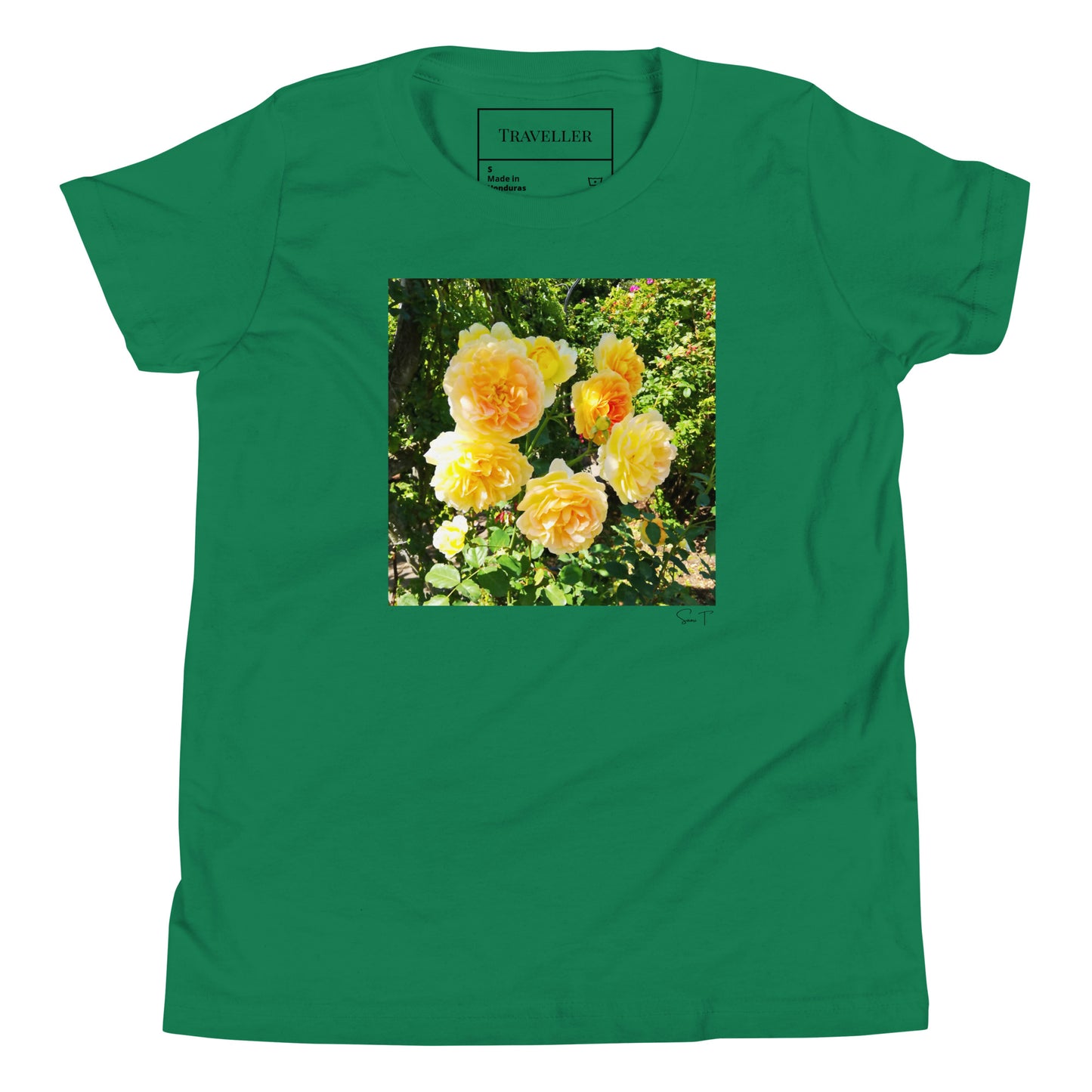 黄色バラ ユースTシャツ Kelly