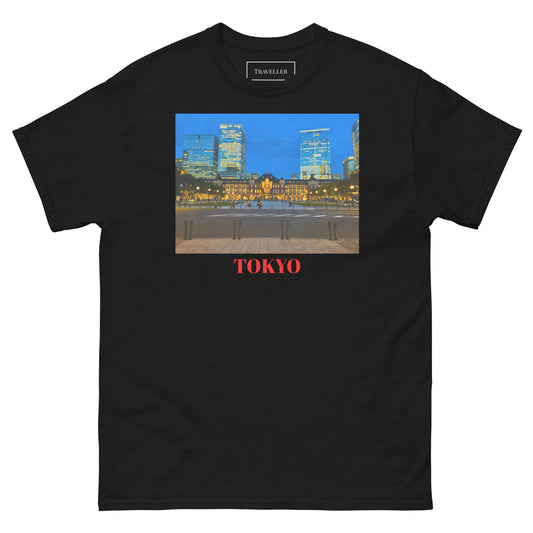 東京駅Tシャツ ユニセックス Black
