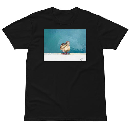 アヒルユニセックスプレミアムTシャツ Black