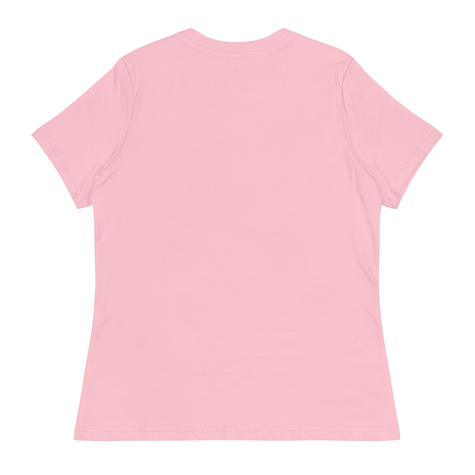 ピンクバラ レディースリラックスTシャツ